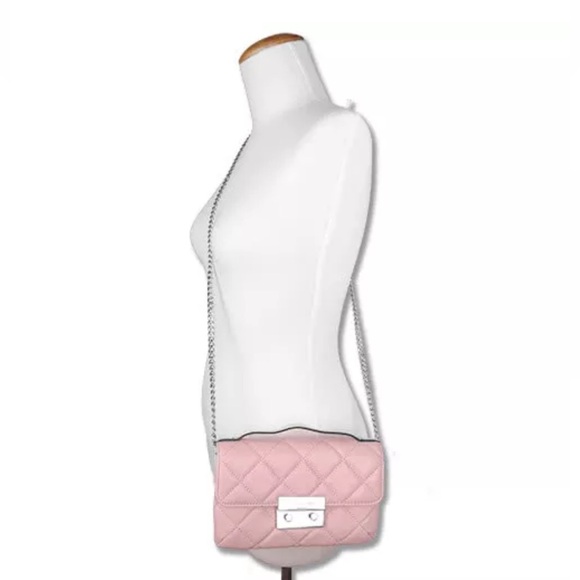 MICHAEL KORS Sloan Quilted Leather Messenger Shoulder Flap Bag 30F4SSLM1N - Picture 4 of 4